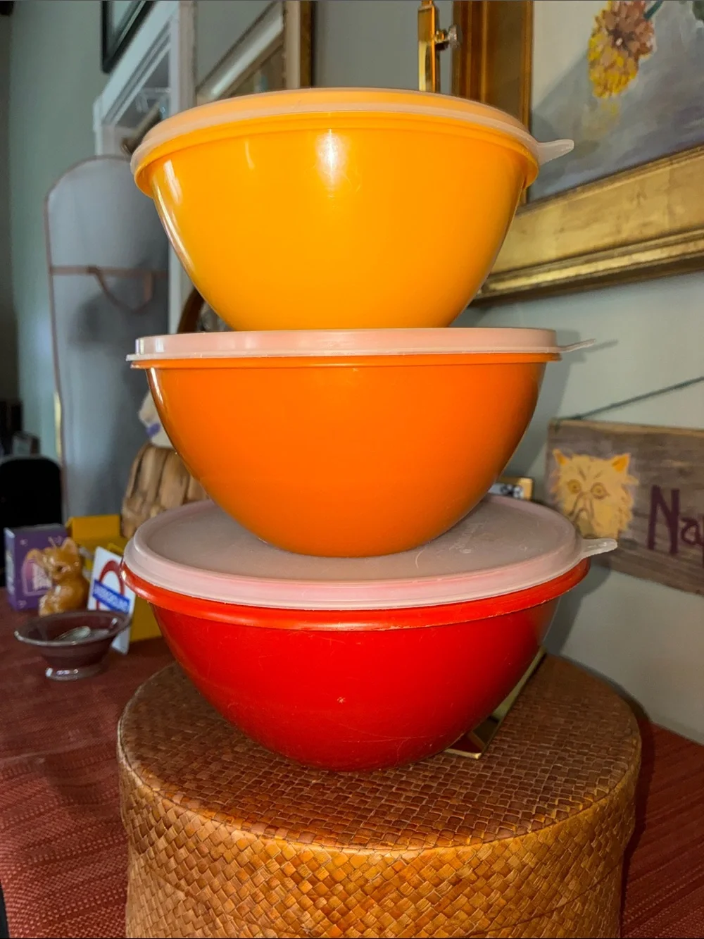Tupperware vintage harvest
